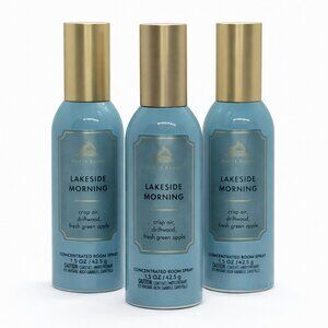 Bath & Body Works 3 Pack LAKESIDE MORNING Room Spray